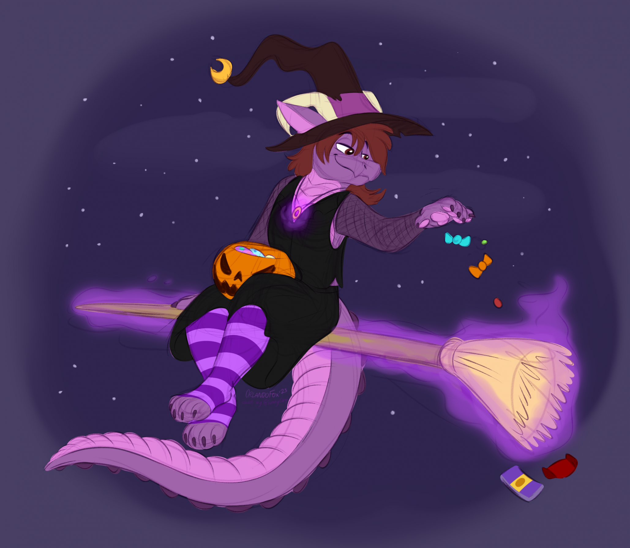 Sunny as witch (Halloween 2023) by Orlando Fox