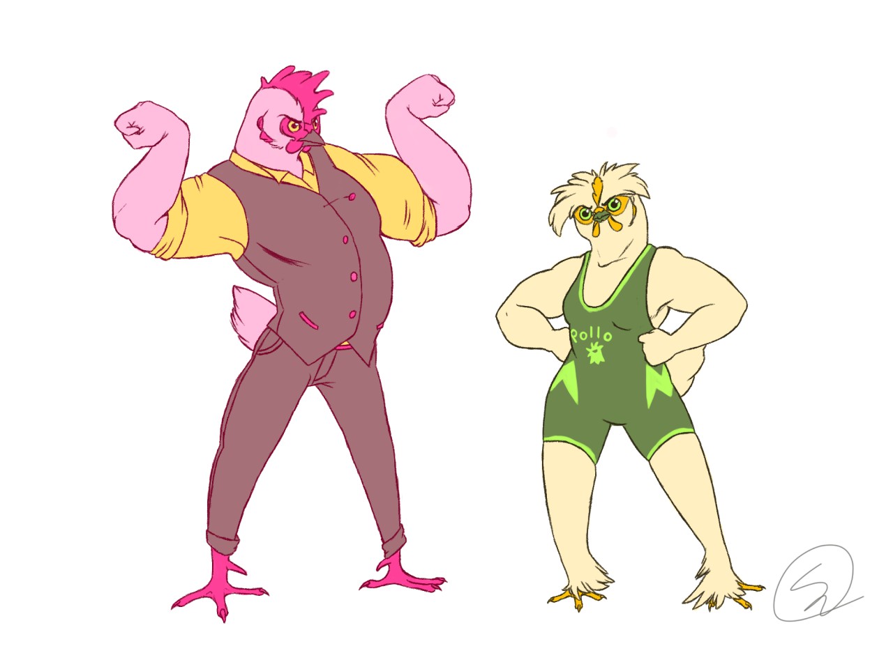 Bara and buff chiks 