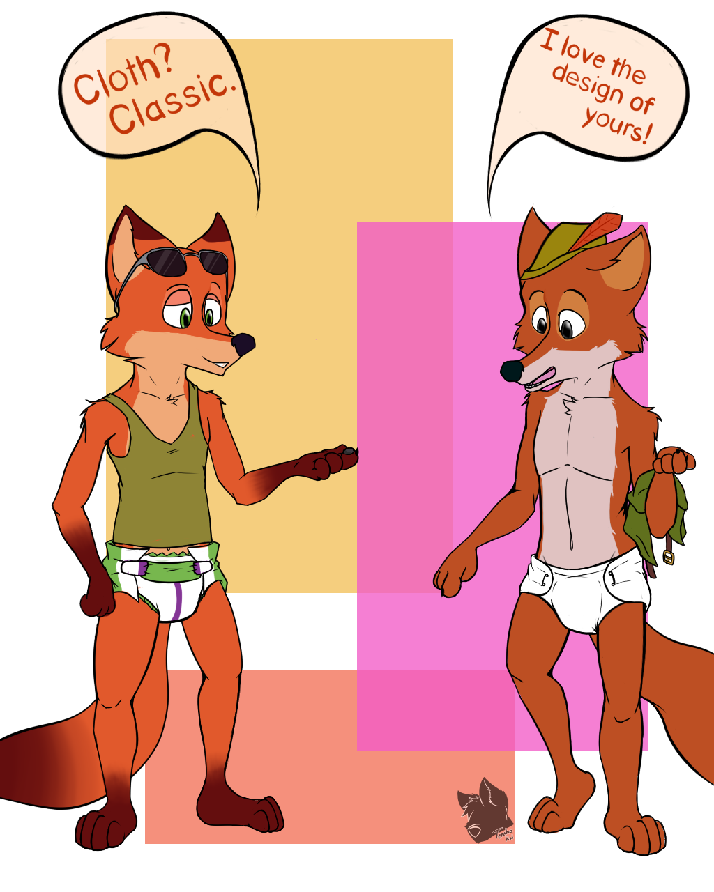 Click to change the View Foxes and Diaper Fashion