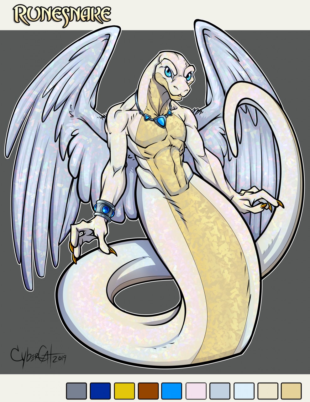 Dhuedrius the wings naga (OC)