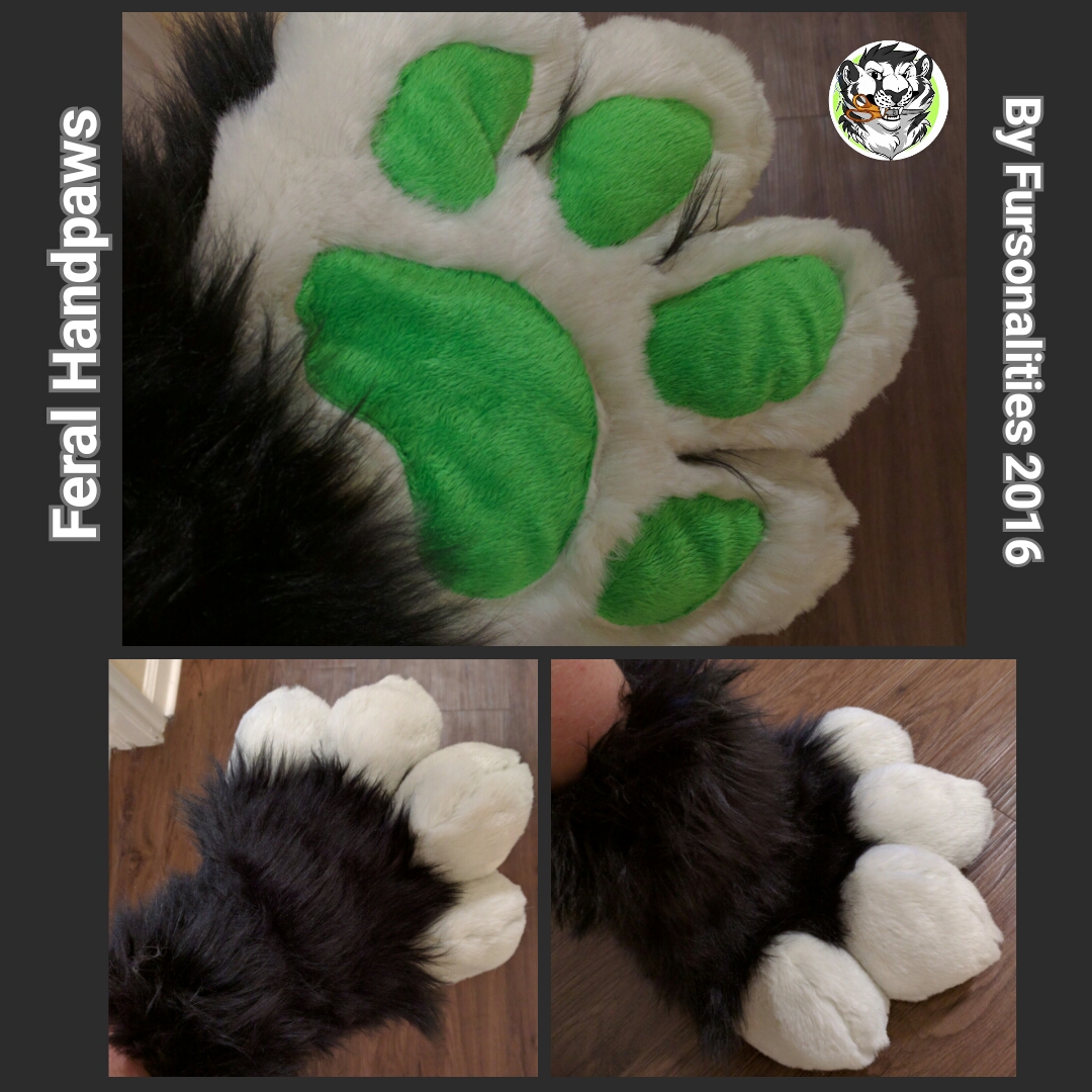 Click to change the View Feral Handpaws- Black/grey/green
