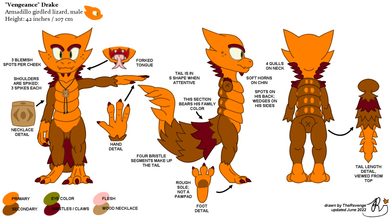 Vengeance Drake | Reference sheet 2022