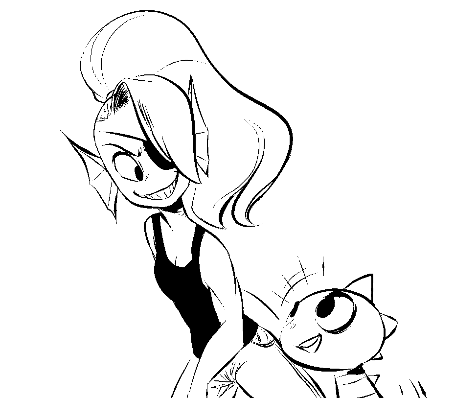 Undyne and Monster Kid