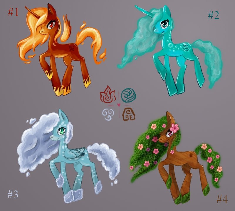 Elemental Ponies - Adoptables