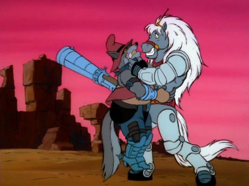 Bravestarr deleted scene- emergency grip-release switch.