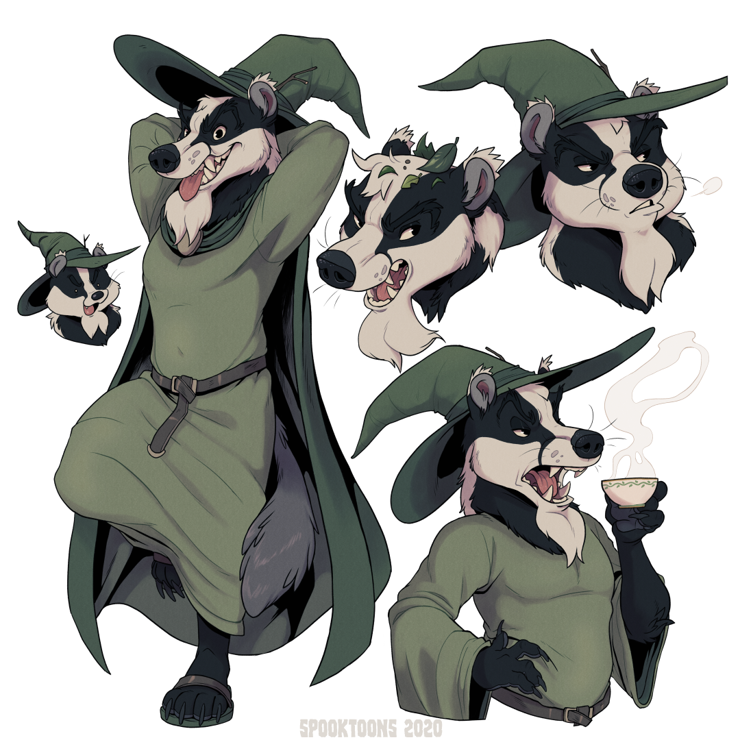 Badger Wizard Attitude by Spooktoons