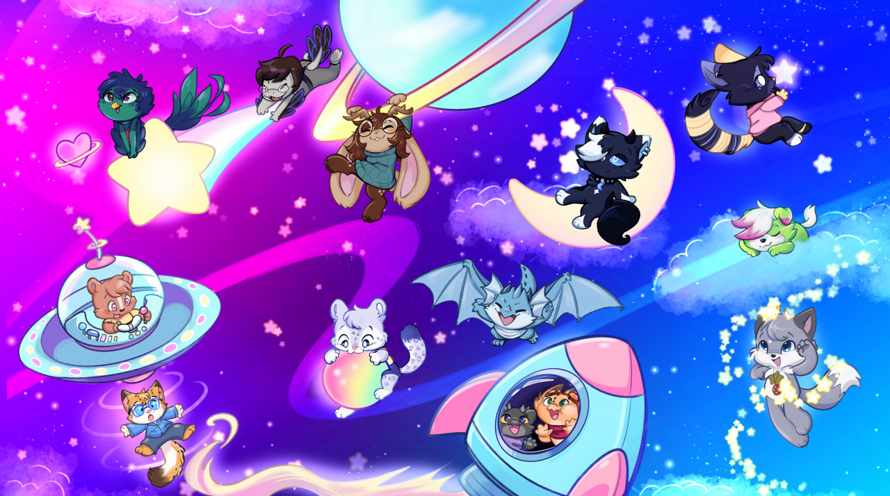 Click to change the View CHIBI SPACE! Completed group YCH