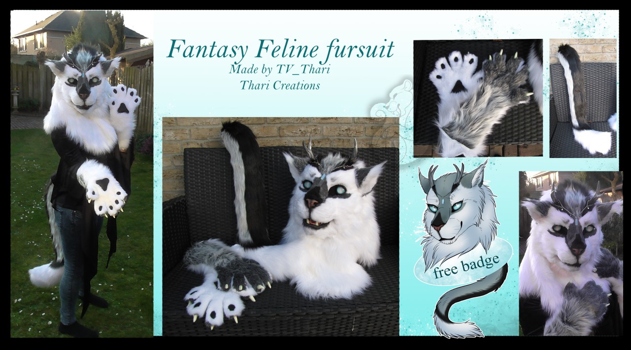 Fantasy feline fursuit 