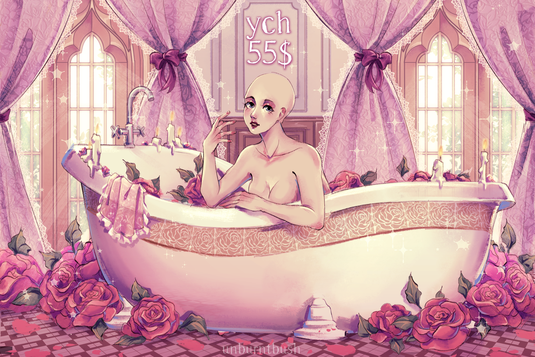 ~Bathing Rose~ YCH [OPEN]