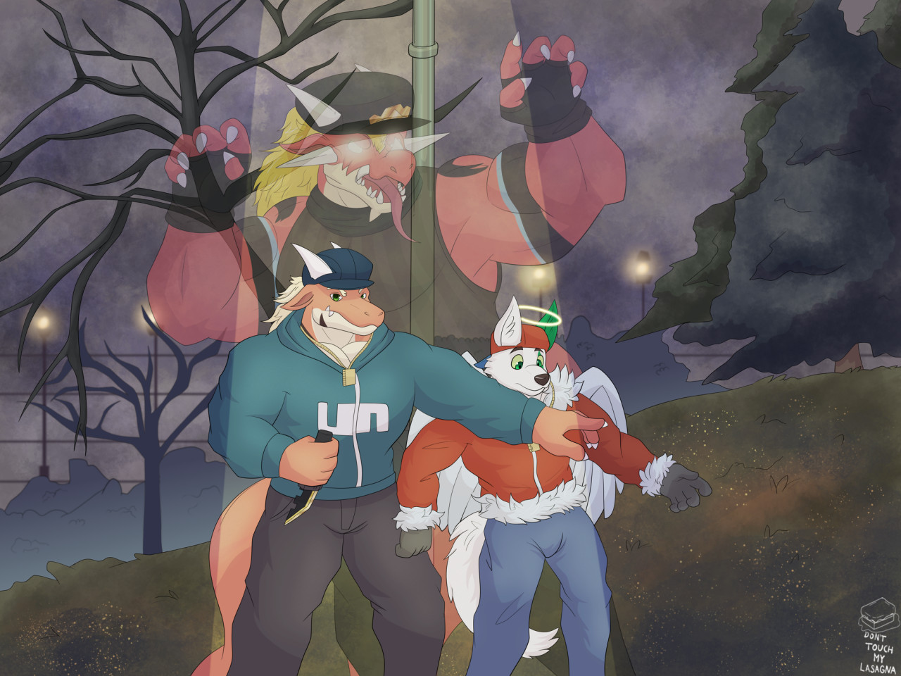 Click to change the View A Knife, An Angel, and A Presence