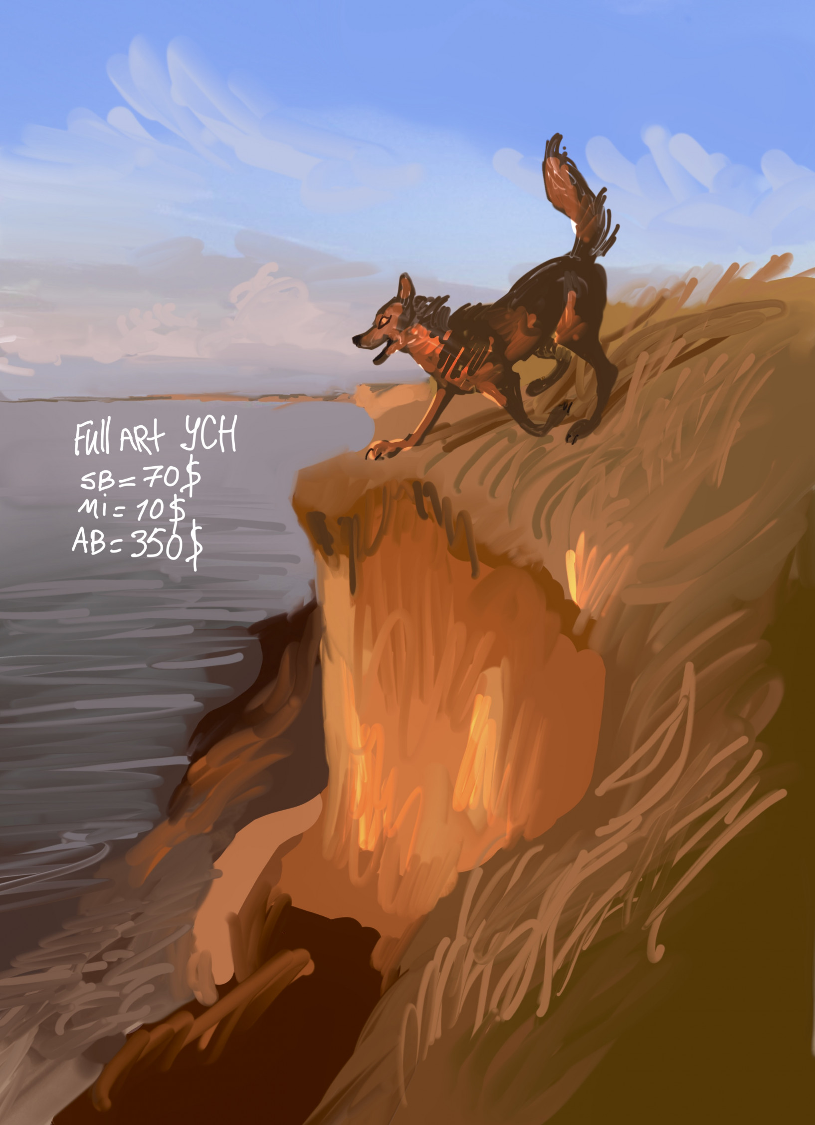 Freedom vibes Full art YCH auction