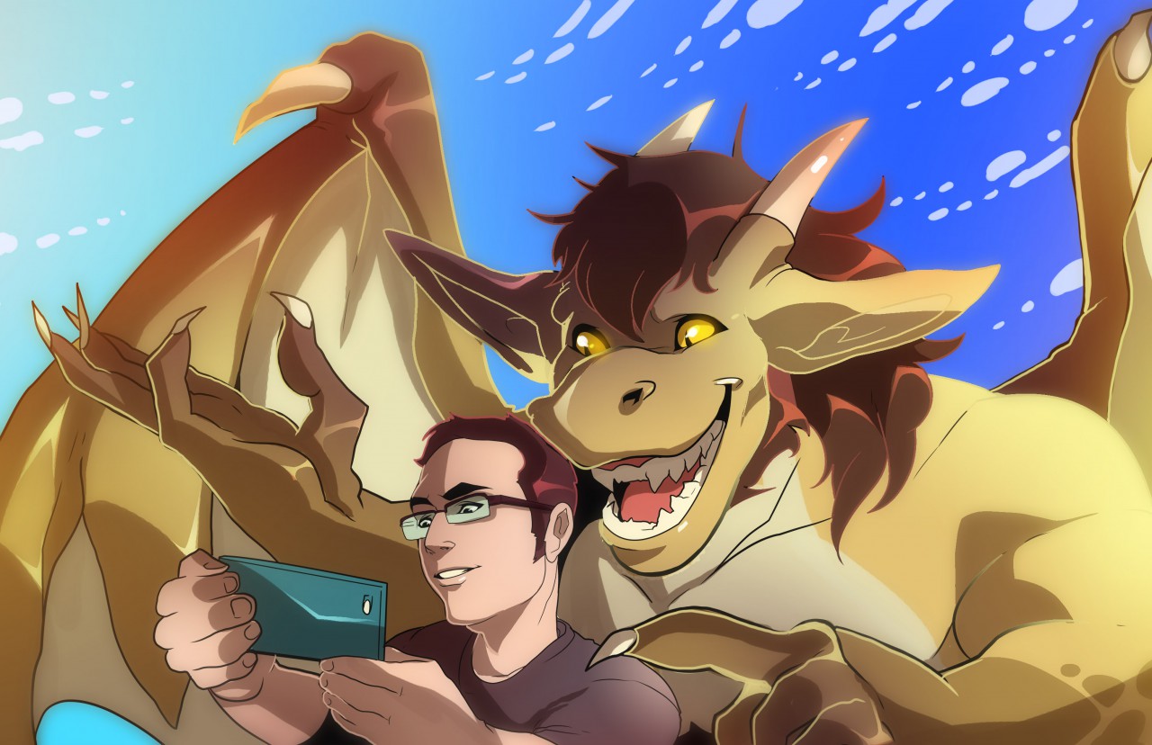 Click to change the View Fragon + Dragon (art by squarerootofdestiny)
