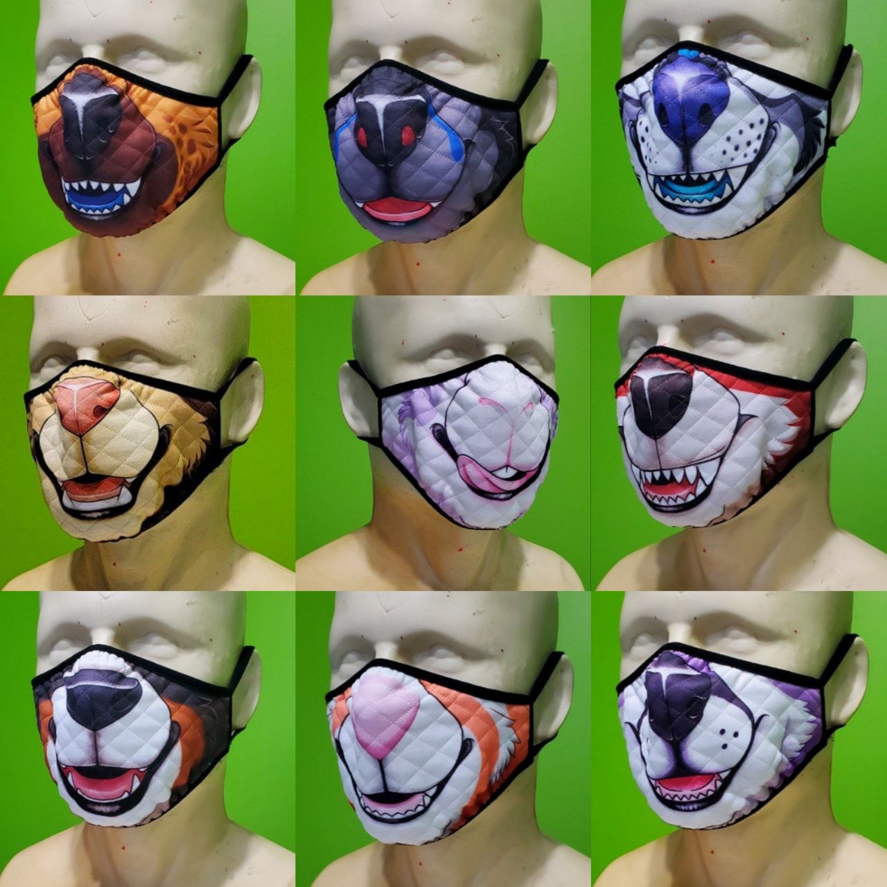 Custom face masks batch