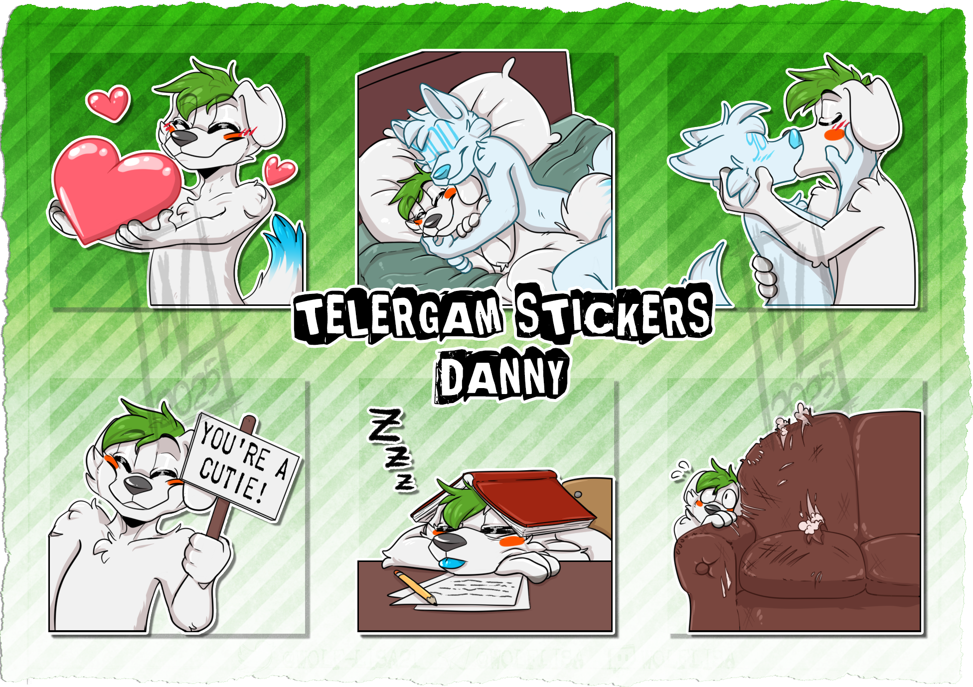 [ COMMISSION ] - Danny Stickers 2