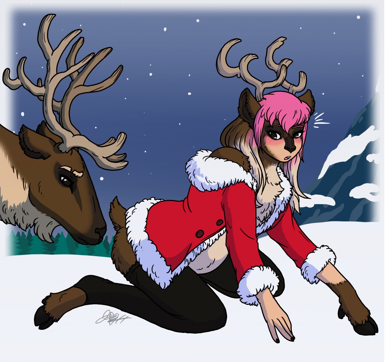 Dirty santa fucks reindeer girl pictures