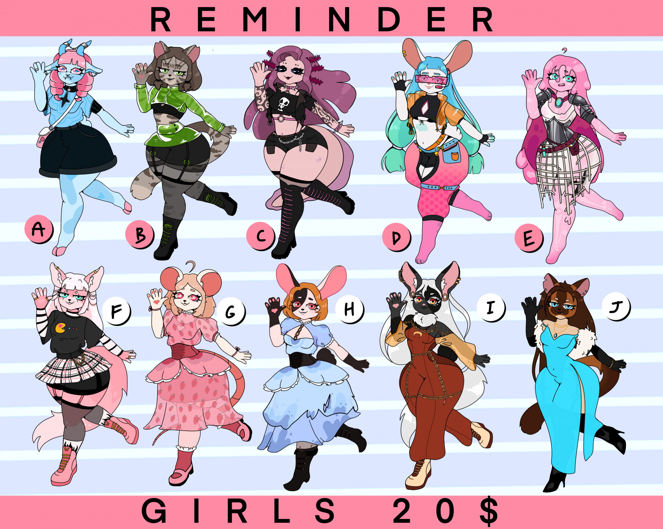 ADOPT REMINDER - girls 20$