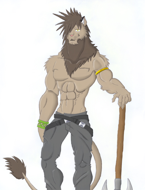 Click to change the View Lion axe warrior