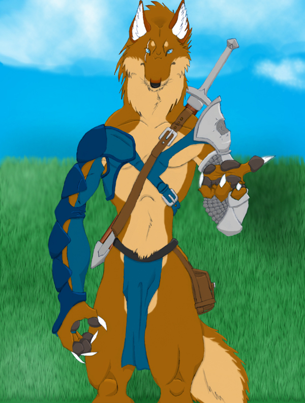 Click to change the View coyote warrior colored