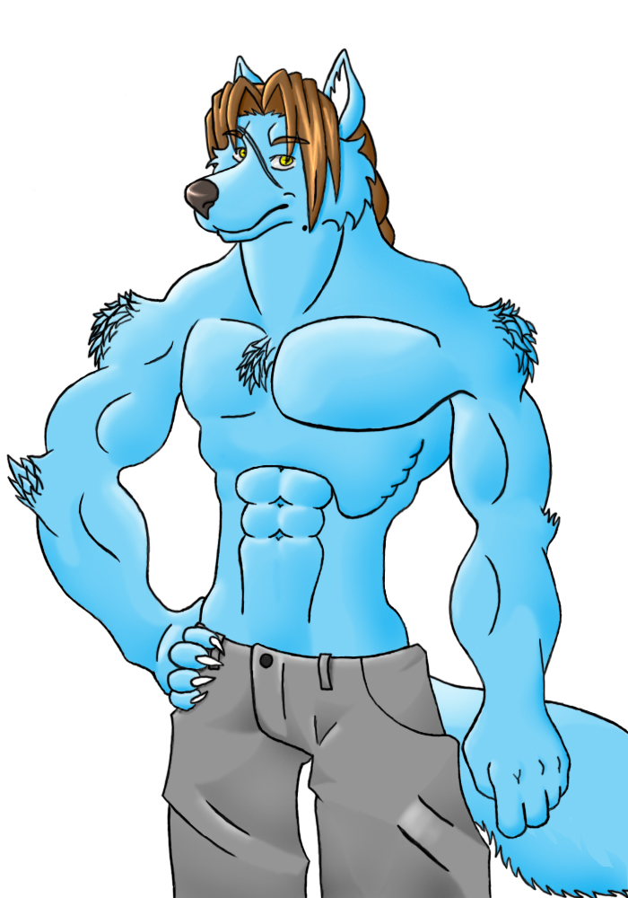 Click to change the View Etsuya posing in jeans