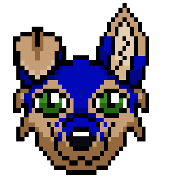 Akeban Bluepaw Pixel-Style