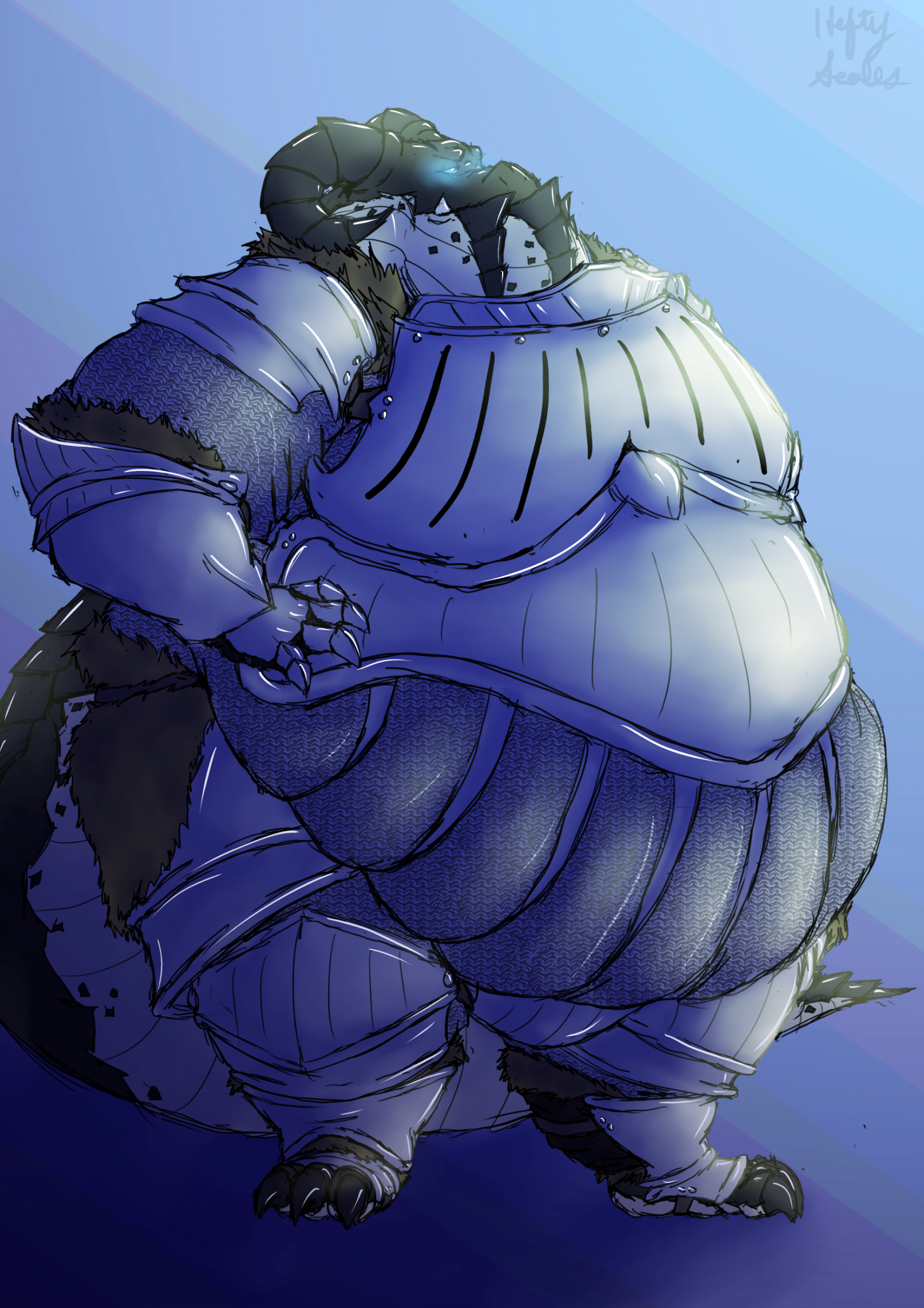 Sir Pudge (Armor) by -Bucket- -- Fur Affinity [dot] net