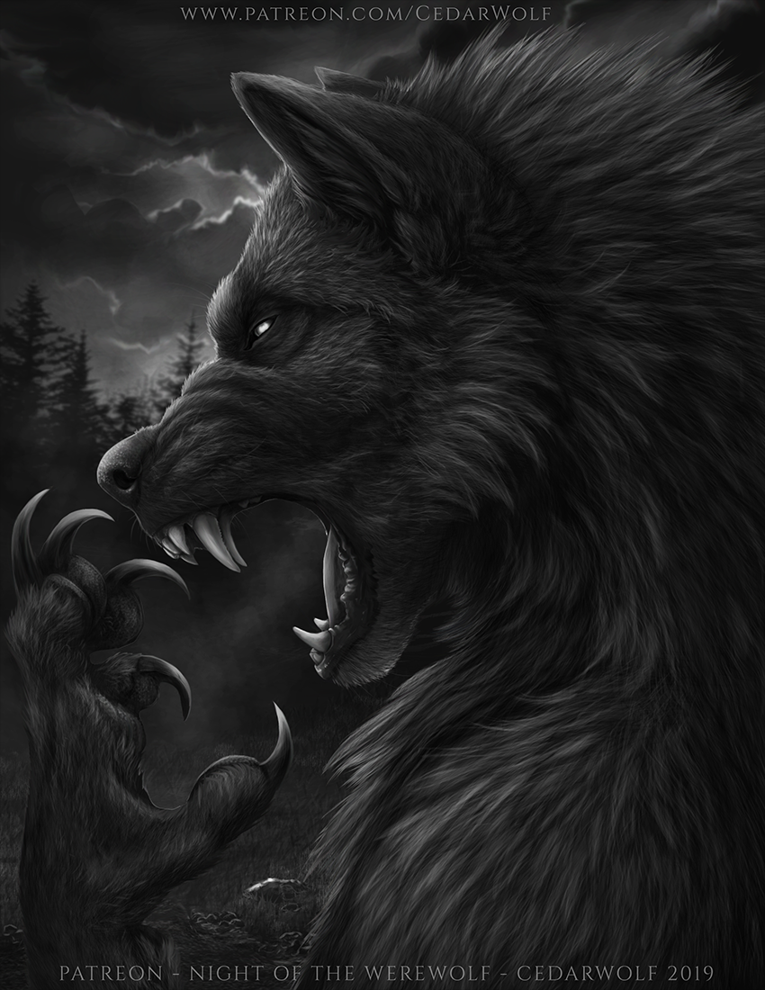 Night Of The Werewolf by -CedarWolf -- Fur Affinity [dot] net