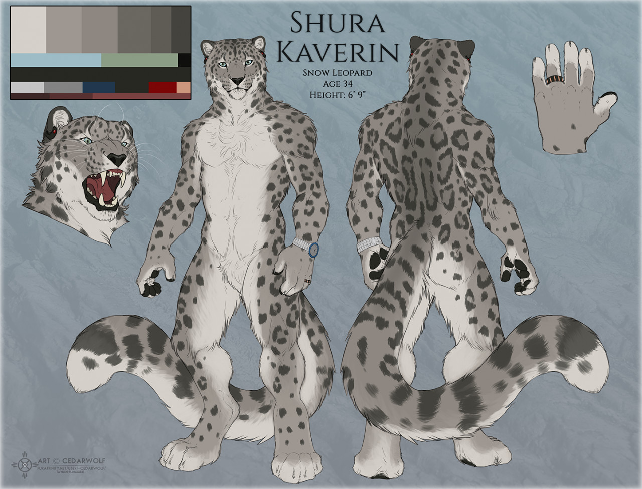 Anthro snow leopard