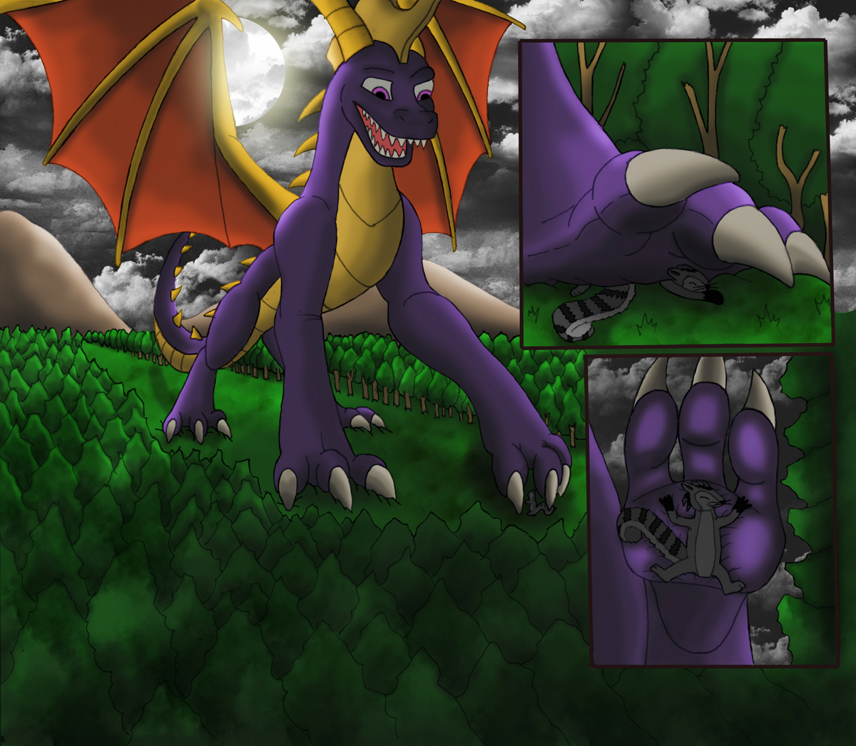 Macro <b>Spyro</b> by -Fluffy- -- Fur Affinity dot net.