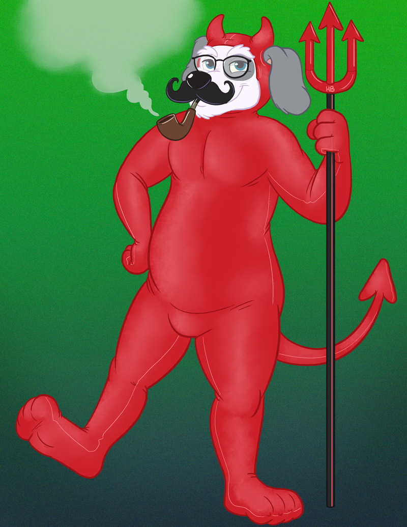 Devil Dog Dad! by -hornbuckle- -- Fur Affinity dot net