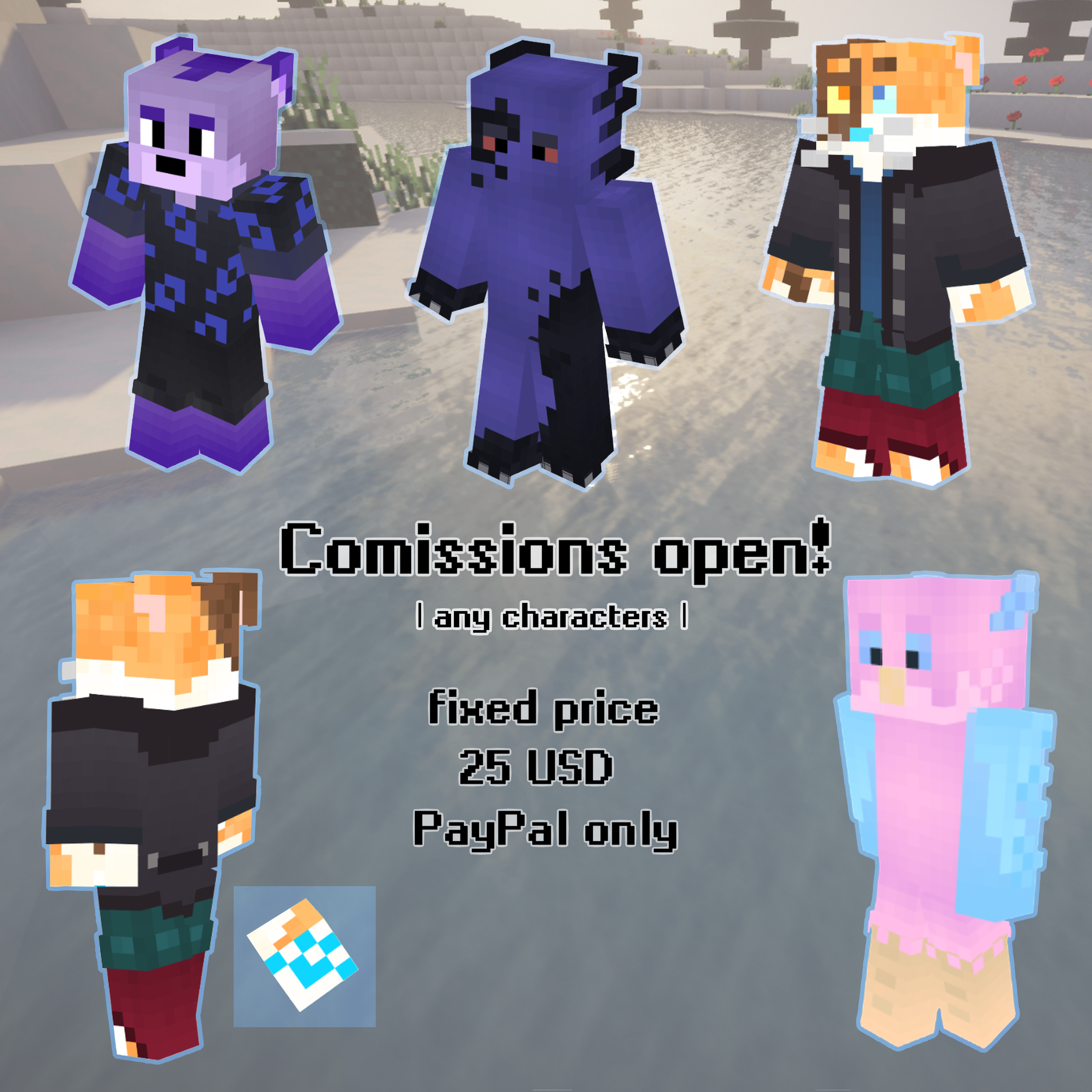 OPEN Commissions - Minecraft Skins by VivaThis on DeviantArt
