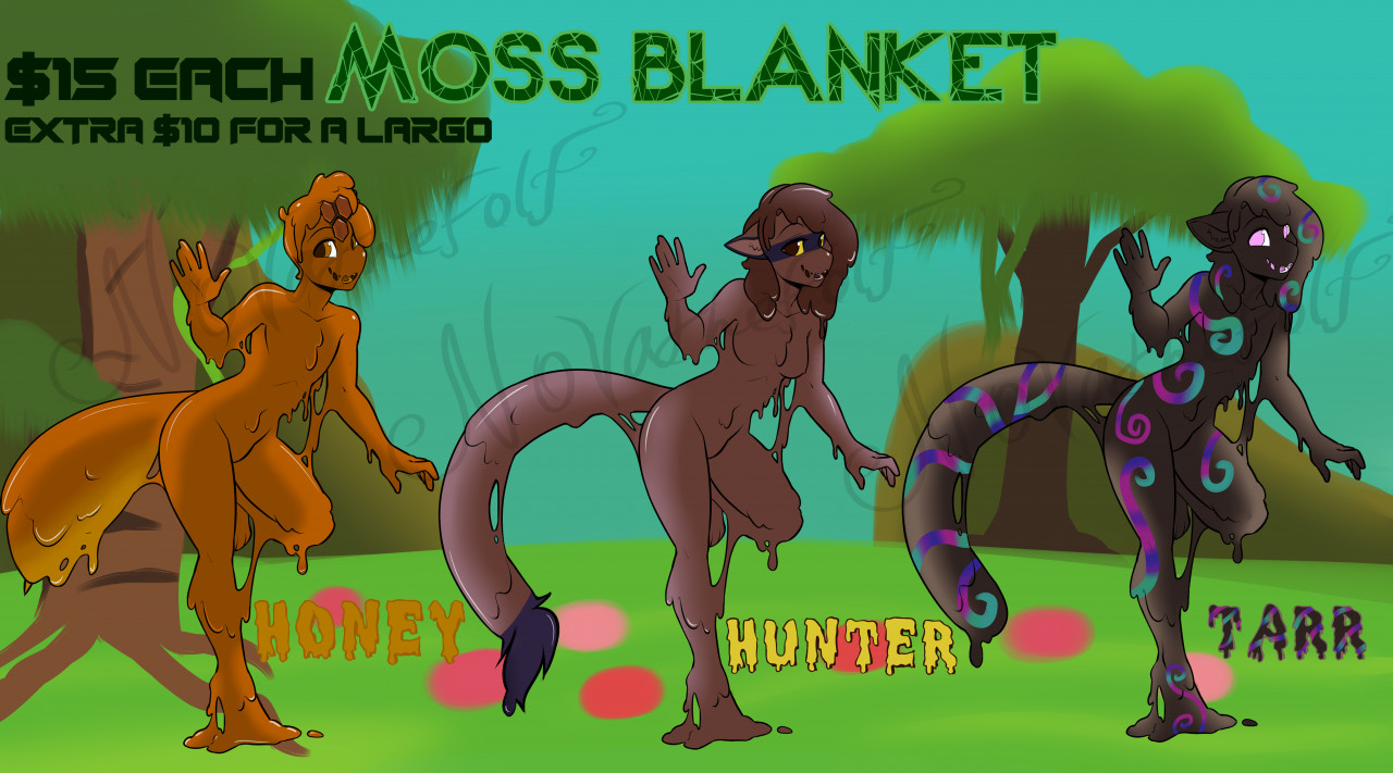 Moss Blanket slime adopts by -Nova_The_Folf- -- Fur Affinity [dot] net
