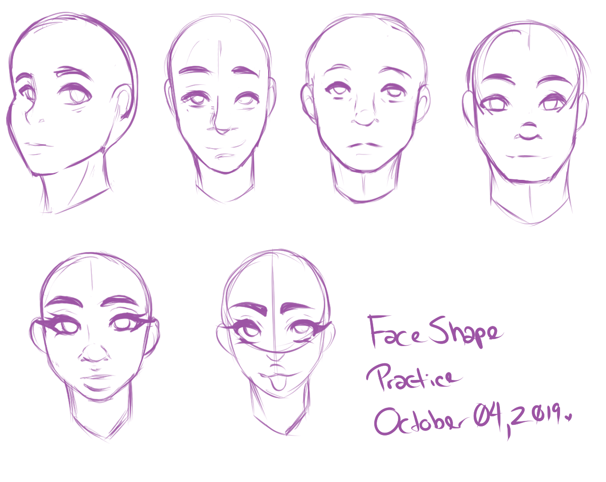 Face Shapes Oct 4 : 4 of 31 [October Challenge] by -Tifa- -- Fur ...