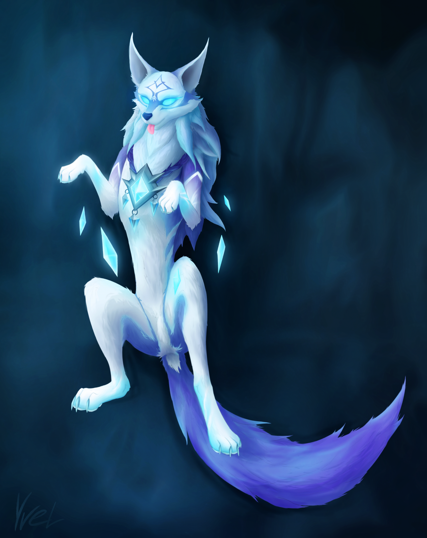 Crystal maiden wolf