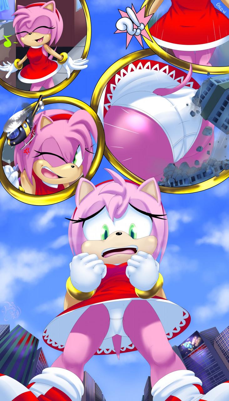 Giantess Amy Rose Pt 2- GTS SONIC COMIC COMM by ameliacostanza -- Fur  Affinity [dot] net