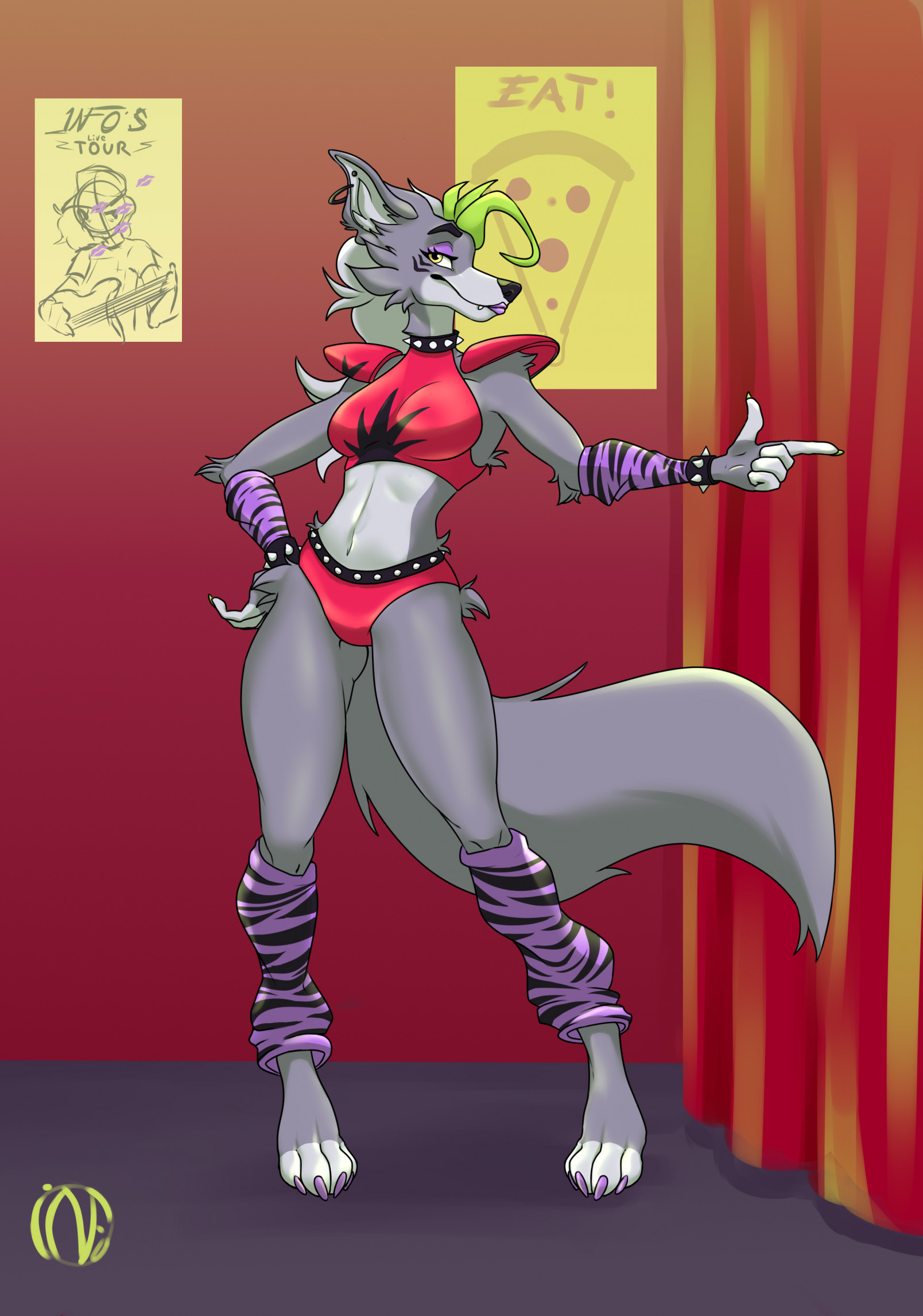 OLD Fanart Roxanne Wolf by 1NF0 -- Fur Affinity [dot] net