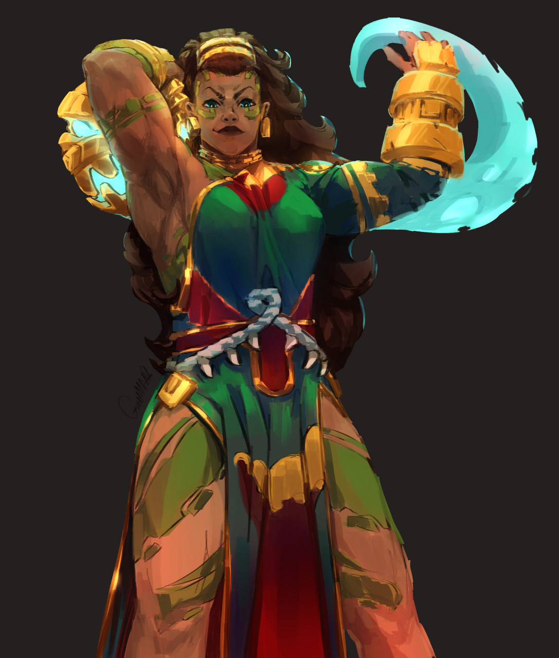 Illaoi sketch by 1rwhite_whatt -- Fur Affinity [dot] net