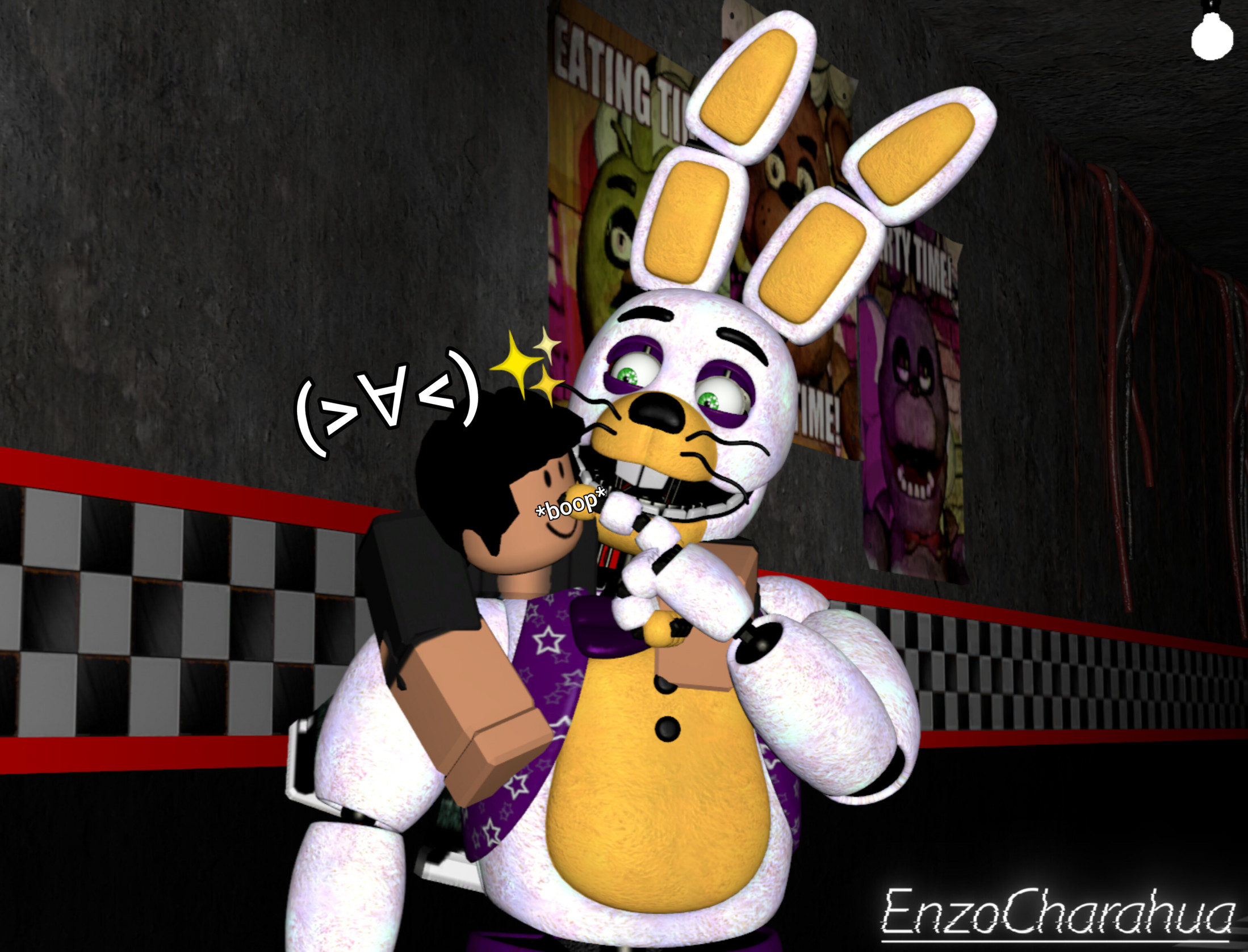 TOY BONNIE HUGS! Five Nights At Freddy's Animations FNAF SFM 