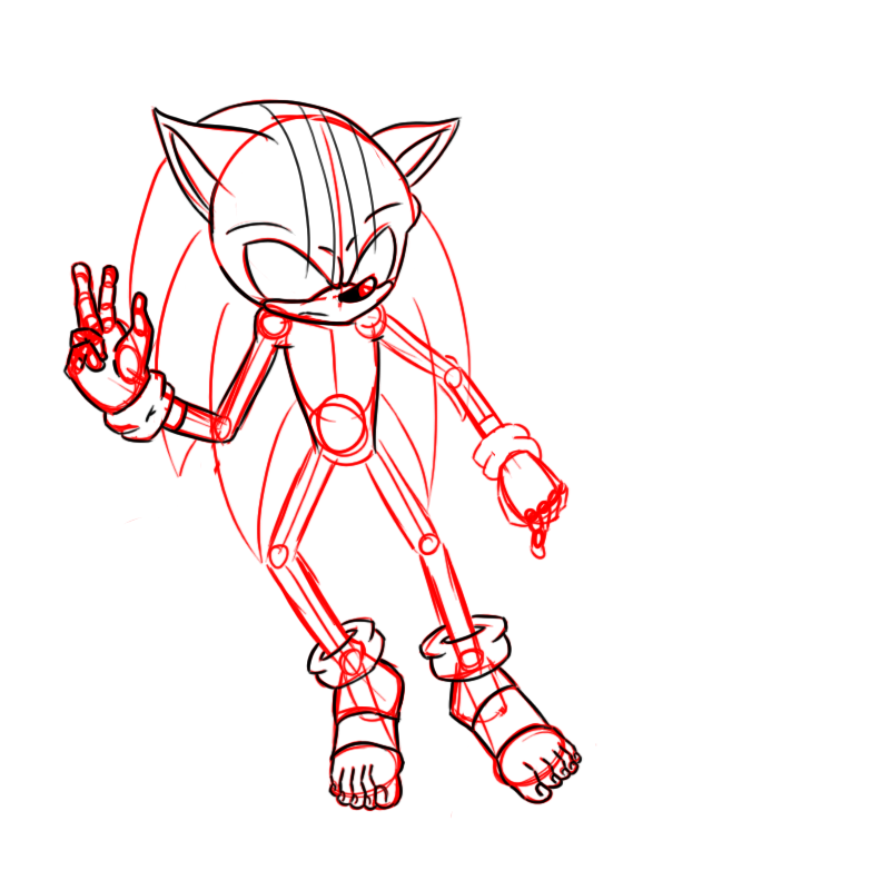 Darkspine Sonic Sketch by SonicTehHedgie on DeviantArt