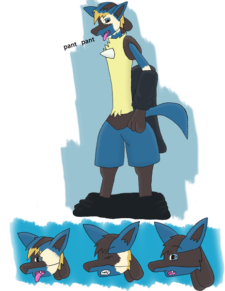 Lucario practice (Shiny) by caruilon -- Fur Affinity [dot] net