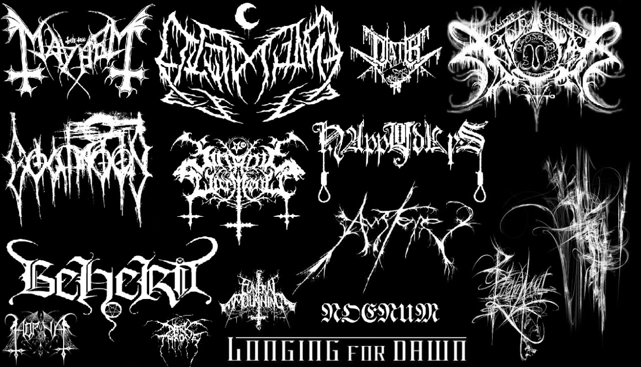 Тексты метал групп. Black Metal надпись. Блэк метал обои.