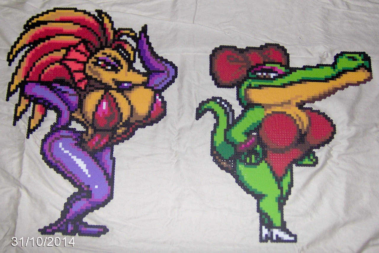 The First Funky Fighter Perler Bead Sprites. by 9-puzzle -- Fur Affinity  [dot] net