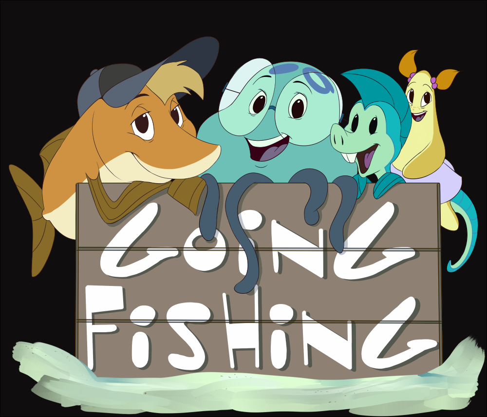 Help! I'm a Fish - Going Fishing (Shirt Design) by AbbyStabby