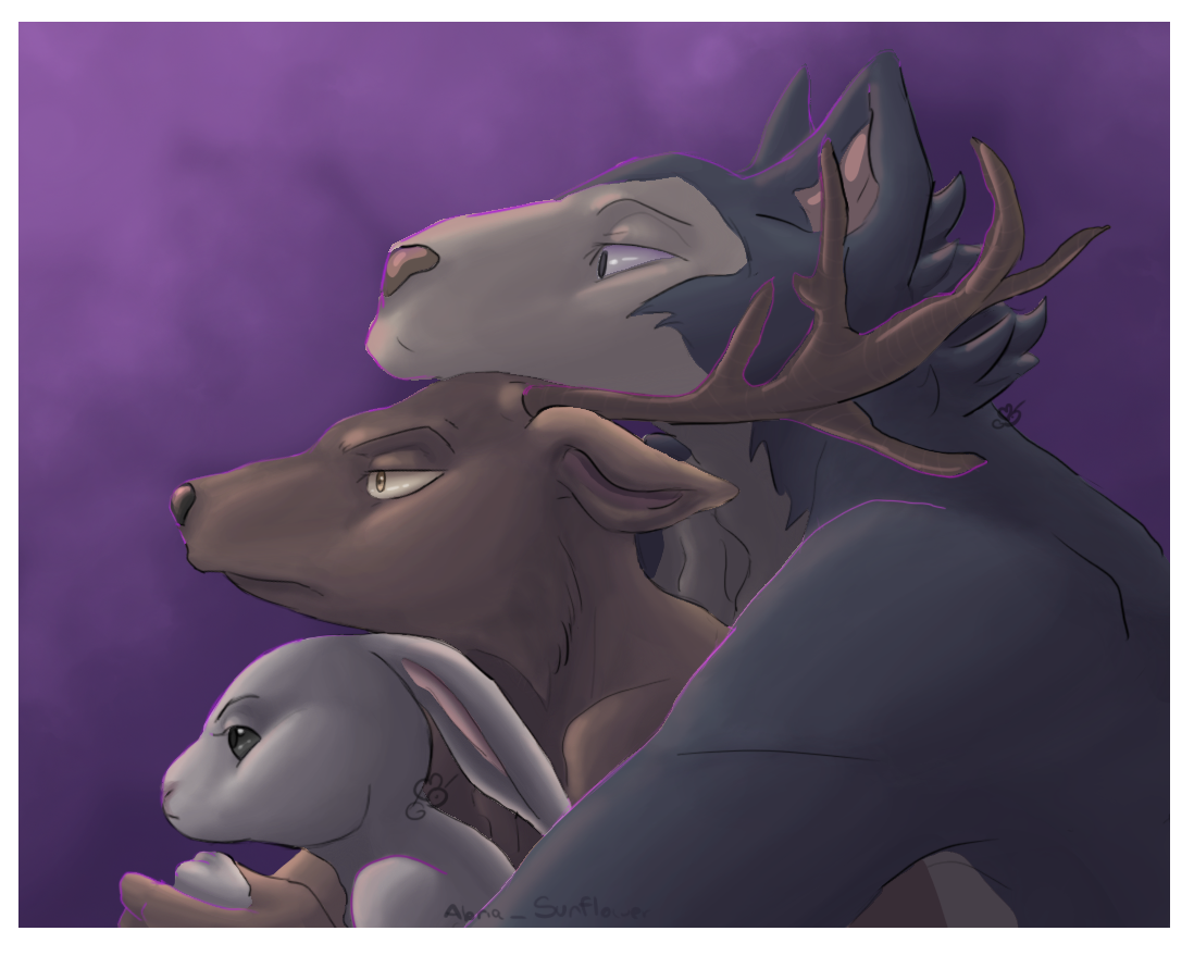 Legoshi, Louis and Haru by Abria_Sunflower -- Fur Affinity [dot] net