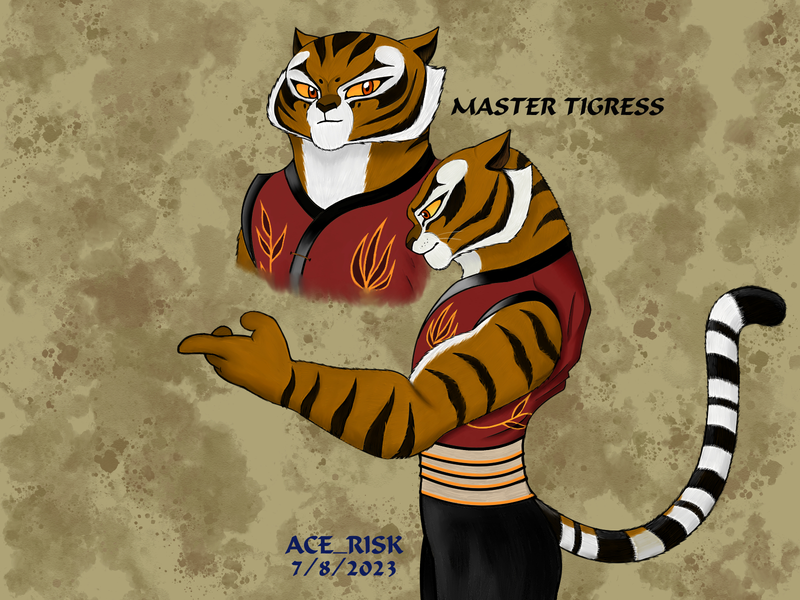 Master Tigress (Portrait)