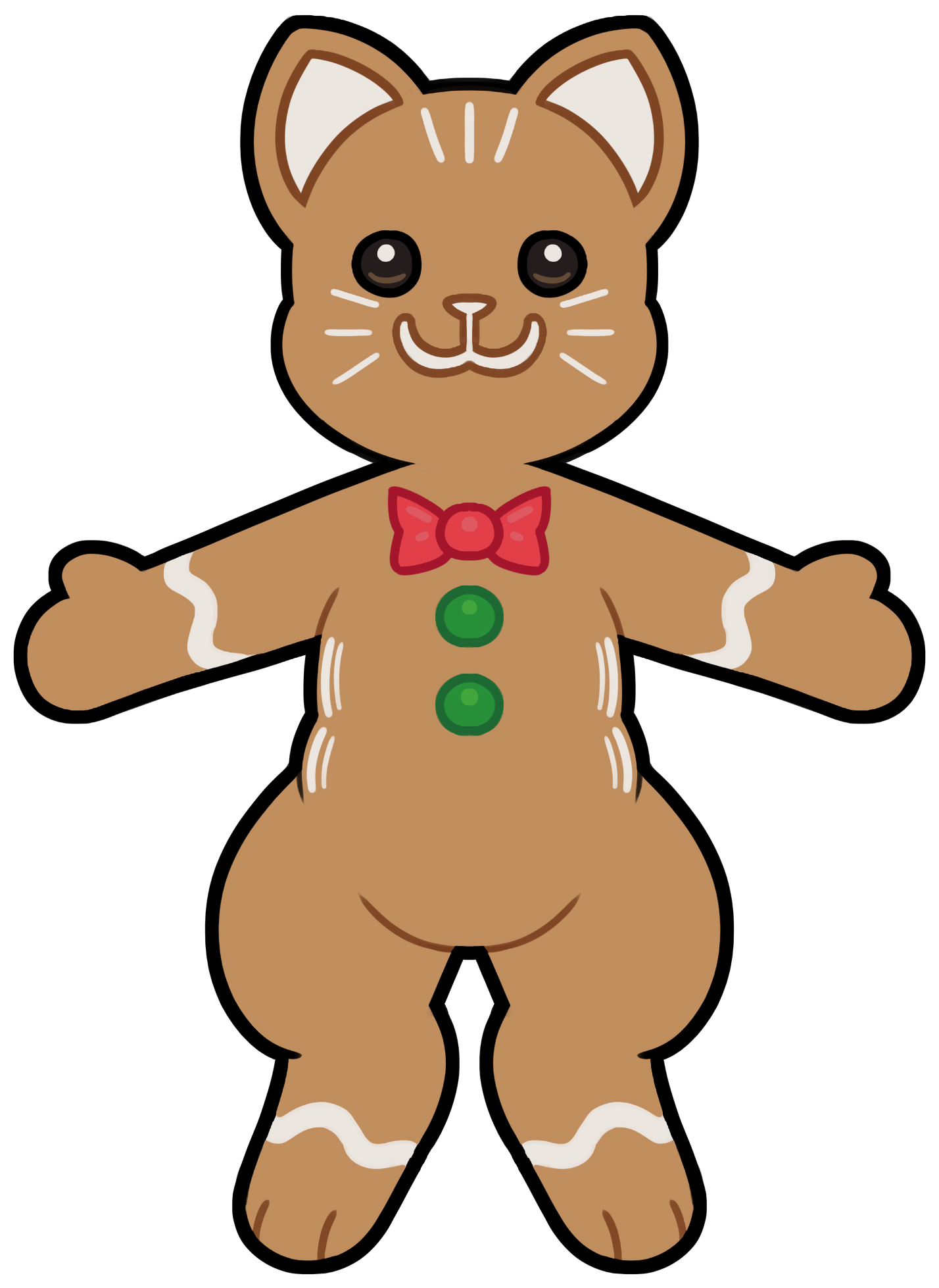 Gingerbread cats hotsell