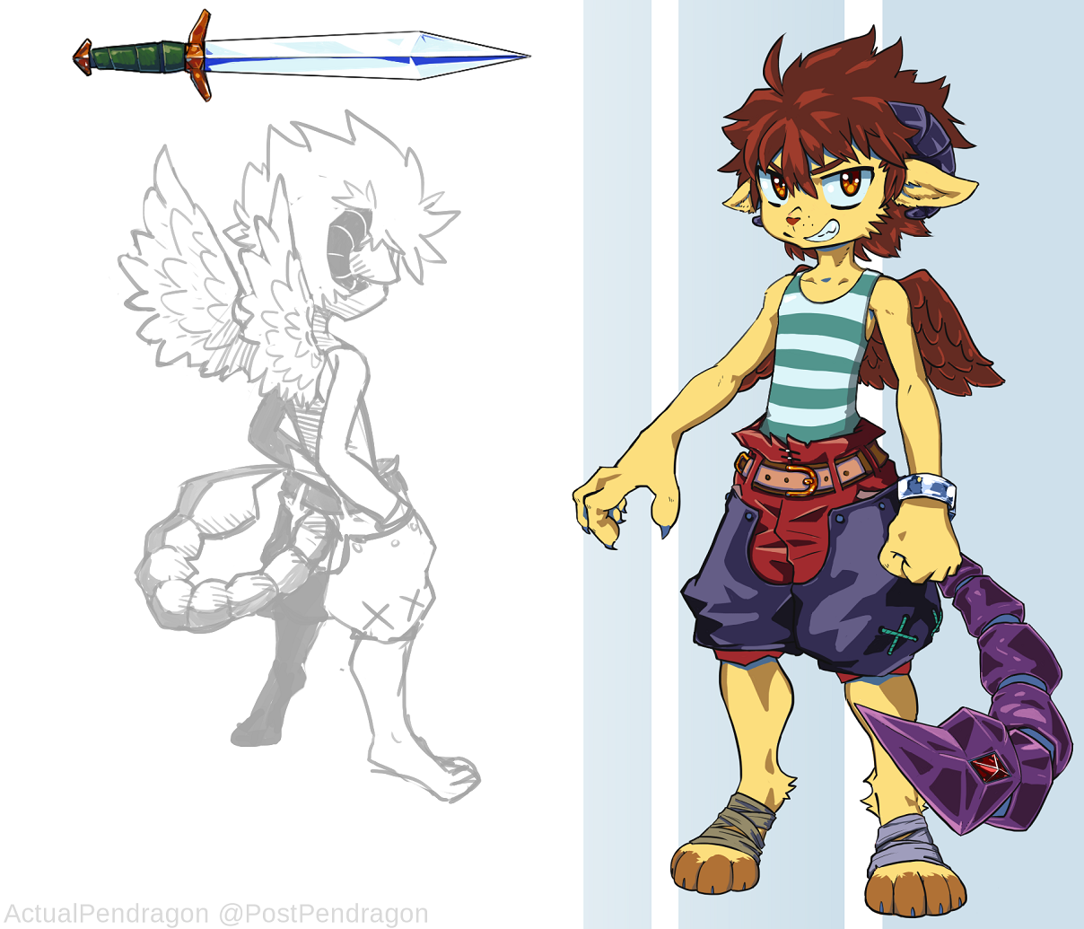 Manticore Kid Name Still Pending by ActualPendragon -- Fur