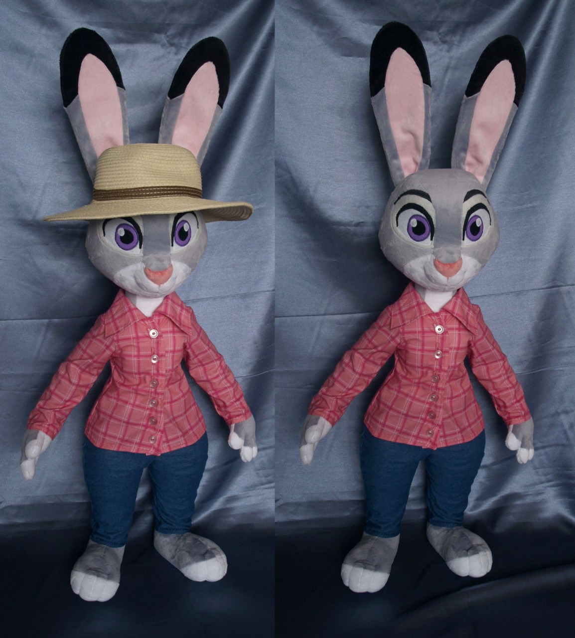 Judy Hopps plush - farm outfit by adamar44 -- Fur Affinity [dot] net