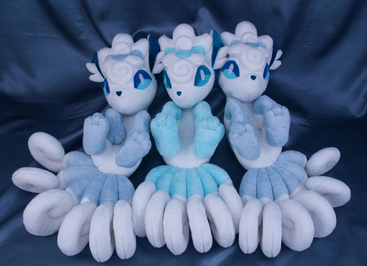 Shiny alolan vulpix plush on sale