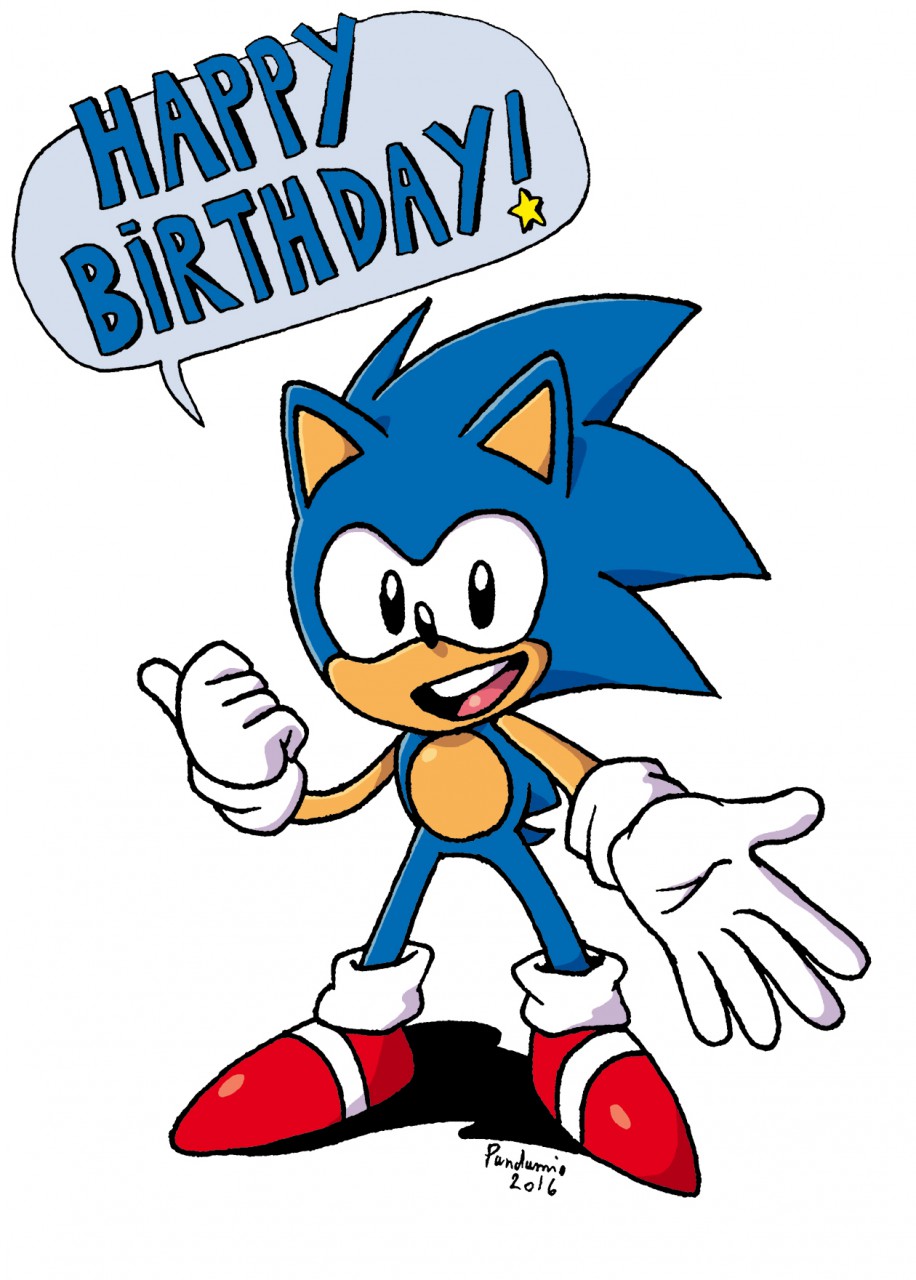 Sonic says Happy Birthday by Adamis -- Fur Affinity [dot] net