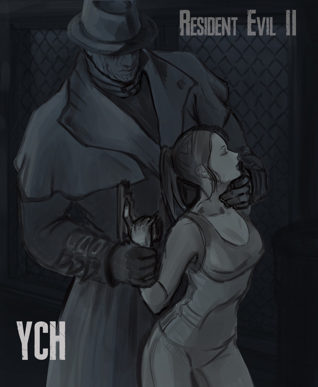 Resident Evil II Tyrant YCH (closed) by ADOPT_PLANET -- Fur Affinity [dot]  net